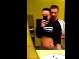 Two twinks fucking in public toilet after practice