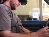 Horny Guy Bustin A Nut at the Bank ( Hands free Public Cum )