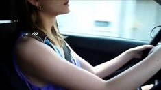 Gf Fingering Herself In Car