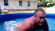 Naked Pool Dad