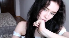 Webcam brunette furios anger masturbation 2