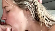 Amateur Blonde Blowjob CIM