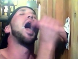 Amateur Glory Hole Blowjob with Big Cock Cumshots