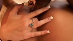 Toothsome girlfriend does the nasty with her man's hard cigar
