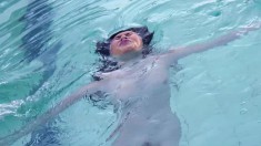 Angel Paroon goes for a swim and then takes her needy twat to orgasm