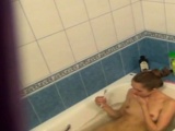 Shower Spying On Young Teen